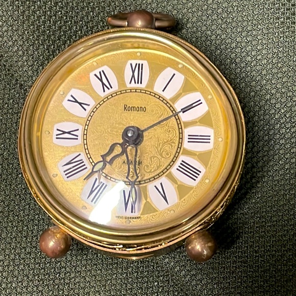 Wall Decor Small German Wind Up Clock Gold Poshmark